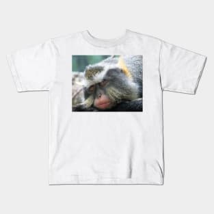Macaque,Sleeping,Old World Monkeys Kids T-Shirt